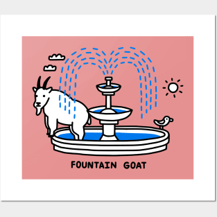 Fountain Goat Posters and Art